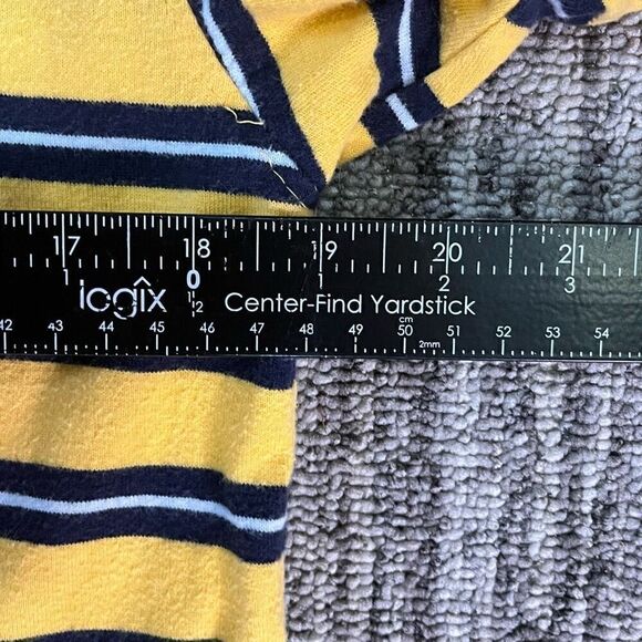 Vintage Wash 90's Mens Polo Size XL Yellow Stripe Collared Short Sleeve Summer - Picture 4 of 5